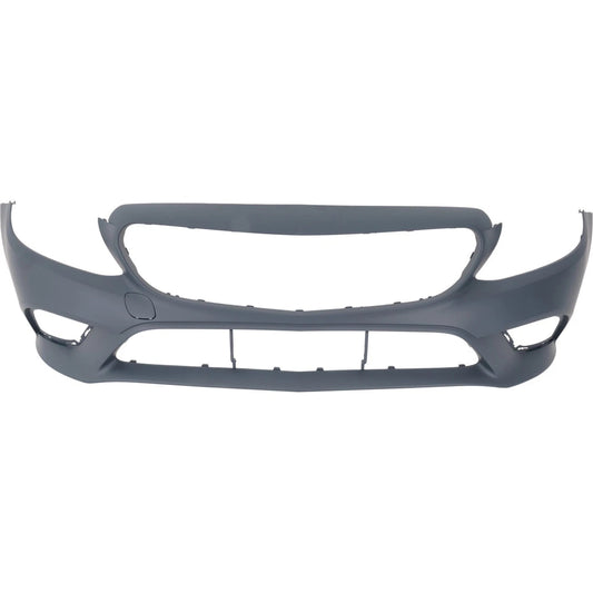 Primed Bumper Cover Fascia Front 20588091029999 MB1000595 Replacement For Mercedes-Benz C300 2019 2020 2021 2022 2023 Sedan Primed