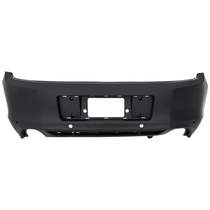 Primed Bumper Cover DR3Z17K835BAPTM FO1100686 Replacement For Ford Mustang 2013 2014 Base GT With Sensor Holes Rear Primed