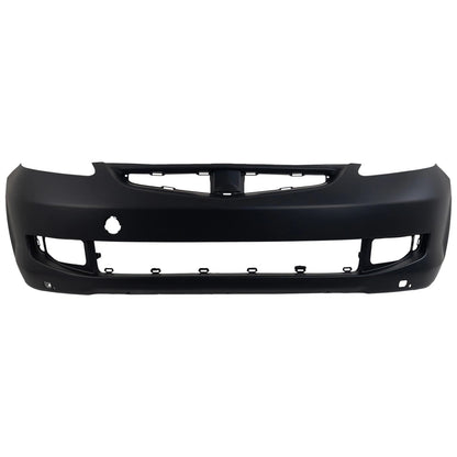 Primed Front Bumper Cover 04711SLNA81ZZ HO1000249 Replacement For Honda Fit 2007-2008 with Fog Lamp Holes Primed