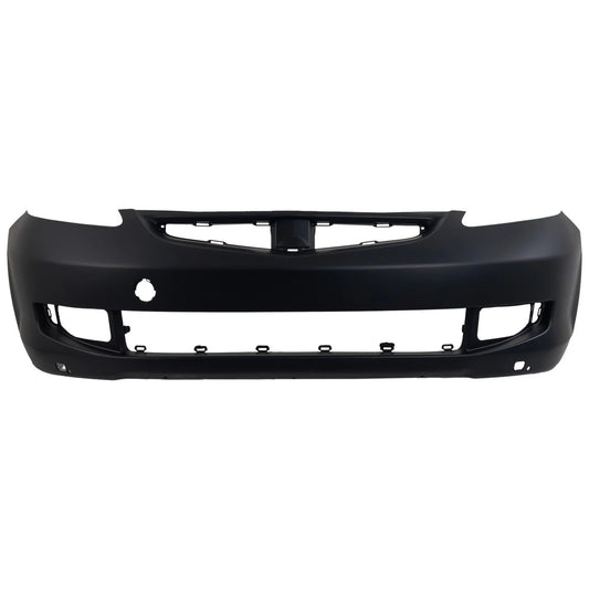Primed Front Bumper Cover 04711SLNA81ZZ HO1000249 Replacement For Honda Fit 2007-2008 with Fog Lamp Holes Primed