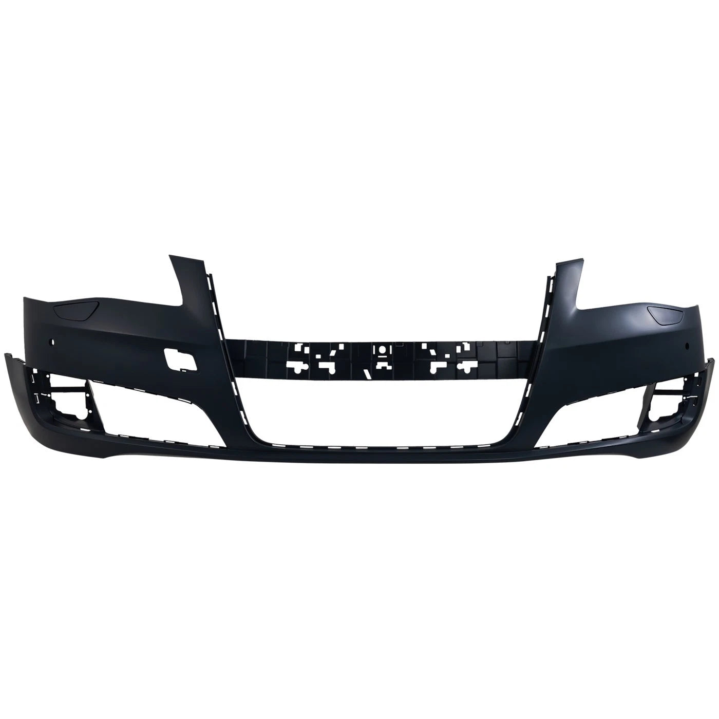 Primed Front Bumper Cover 4H0807065EGRU AU1000206 Replacement For Audi A8 Quattro 2011 2012 2013 2014 with Fog Lamp Holes Primed
