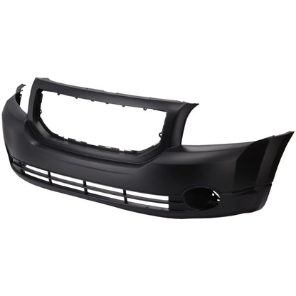 Primed Front Bumper Cover 5183394AE CH1000870 Replacement For Dodge Caliber 2007 2008 2009 2010 2011 2012 with Fog Lamp Holes Primed