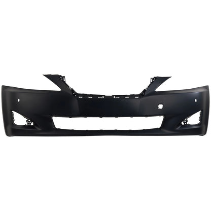 Primed Front Bumper Cover 5211953946 LX1000206 Replacement For Lexus IS250 IS350 2009 2010 with Fog Lamp Holes Primed