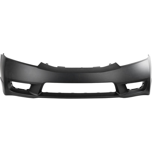 Primed Front Bumper Cover 04711SNAA90ZZ HO1000266 Replacement For Honda Civic 2009 2010 2011 Sedan Primed