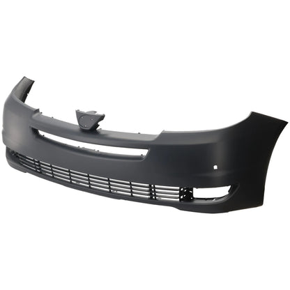 Primed Bumper Cover Fascia Front 52119AE901 TO1000270 Replacement For Toyota Sienna 2004 2005 Primed