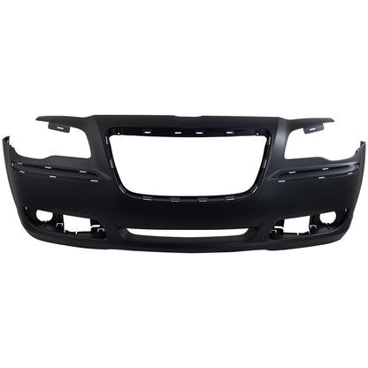Primed Bumper Cover 68127938AE CH1000A00 Replacement For Chrysler 300 2011 2012 2013 2014 with Adaptive Cruise Control Front Primed