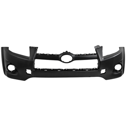 Primed Front Bumper Cover Fascia 521190R903 5211942971 TO1000350 Replacement For Toyota RAV4 2009 2010 2011 2012 Primed with Tow Hook Hole