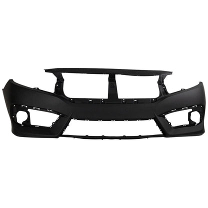Primed Front Bumper Cover 04711TBAA00ZZ HO1000306 Replacement For Honda Civic 2016 2017 2018 Si Model USA Built Vehicle Coupe Sedan Primed