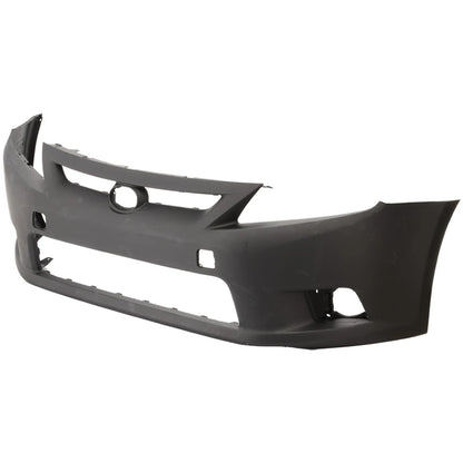 Primed Front Bumper Cover 5211921915 SC1000108 Replacement For Scion tC 2011 2012 2013 with Fog Lamp Holes Primed