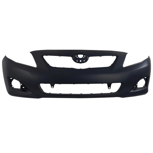 Primed Front Bumper Cover Primed 5211902990 TO1000343 Replacement For Toyota Corolla 2009 2010 BASE CE LE XLE
