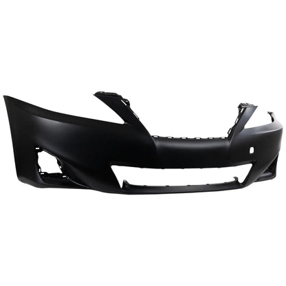 Primed Front Bumper Cover 5211953979 LX1000212 Replacement For Lexus IS250 IS350 2011 2012 2013 with Fog Lamp Holes Primed