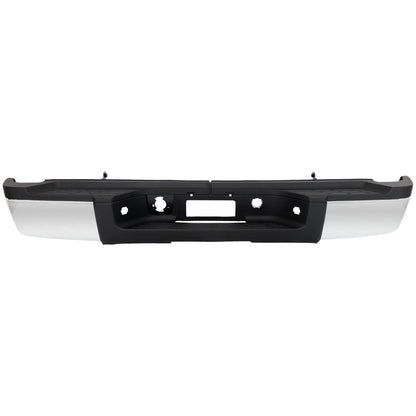 Primed Step Bumper 31013 22932801 GM1103164 Replacement For Chevrolet Silverado 2500HD 3500HD 2011 2012 2013 2014 Replacement For GMC Sierra 2500HD 3500HD 2011-2014 Rear Chrome