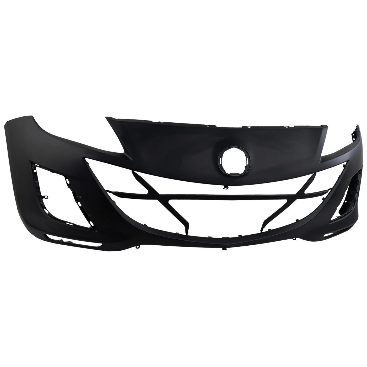 Primed Front Bumper Cover BCW850031JBB MA1000223 Replacement For Mazda 3 2010 Sedan with Fog Lamp Holes Primed