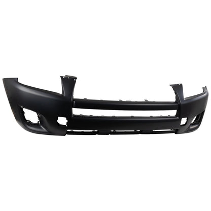 Primed Front Bumper Cover Fascia 521190R901 TO1000349 Replacement For Toyota RAV4 2009 2010 2011 2012 Base Model Primed