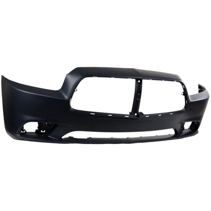 Primed Bumper Cover 68092597AA CH1000993 Replacement For Dodge Charger 2011 2012 2013 2014 R/T SE SXT with Adapt Cruise Control Front Primed