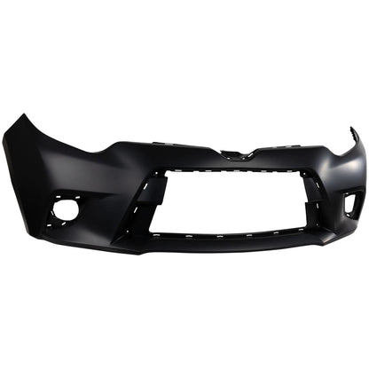 Primed Front Bumper Cover Primed 5211903904 TO1000399 Replacement For Toyota Corolla 2014 2015 2016 CE L LE LE ECO Models