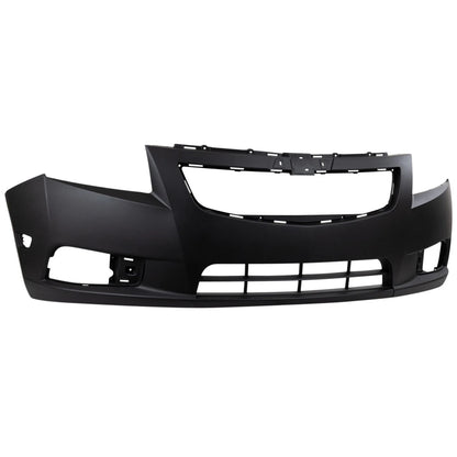 Primed Bumper Cover Fascia 95217520 GM1000924 Replacement For Chevrolet Cruze 2011 2012 2013 2014 Front Primed Fog Lamp Holes