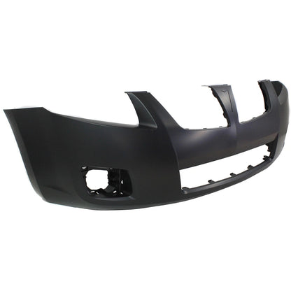 Primed Front Bumper Cover 88975651 GM1000868 Replacement For Pontiac Vibe 2009 2010 AWD Base Primed with Fog Lamp Holes
