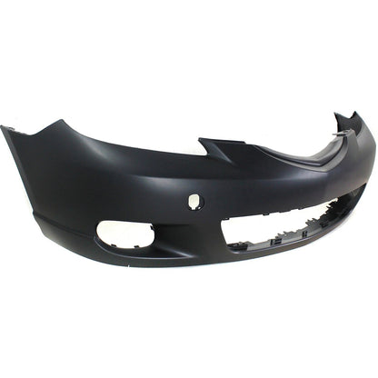Primed Front Bumper Cover BN8F50031DBB MA1000195 Replacement For Mazda 3 2004 2005 2006 Hatchback with Fog Lamp Holes Primed