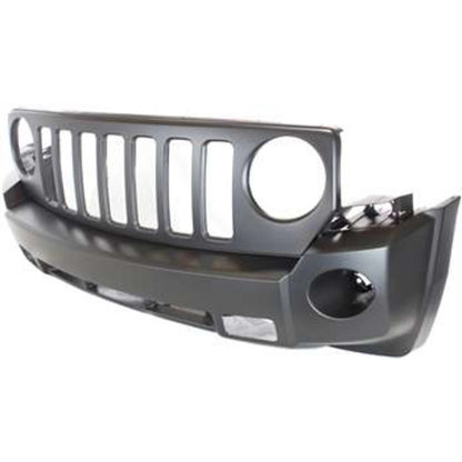 Primed Bumper Cover Fascia Front 68021303AB CH1000935 Replacement For Jeep Patriot 2007 2008 2009 2010 Primed