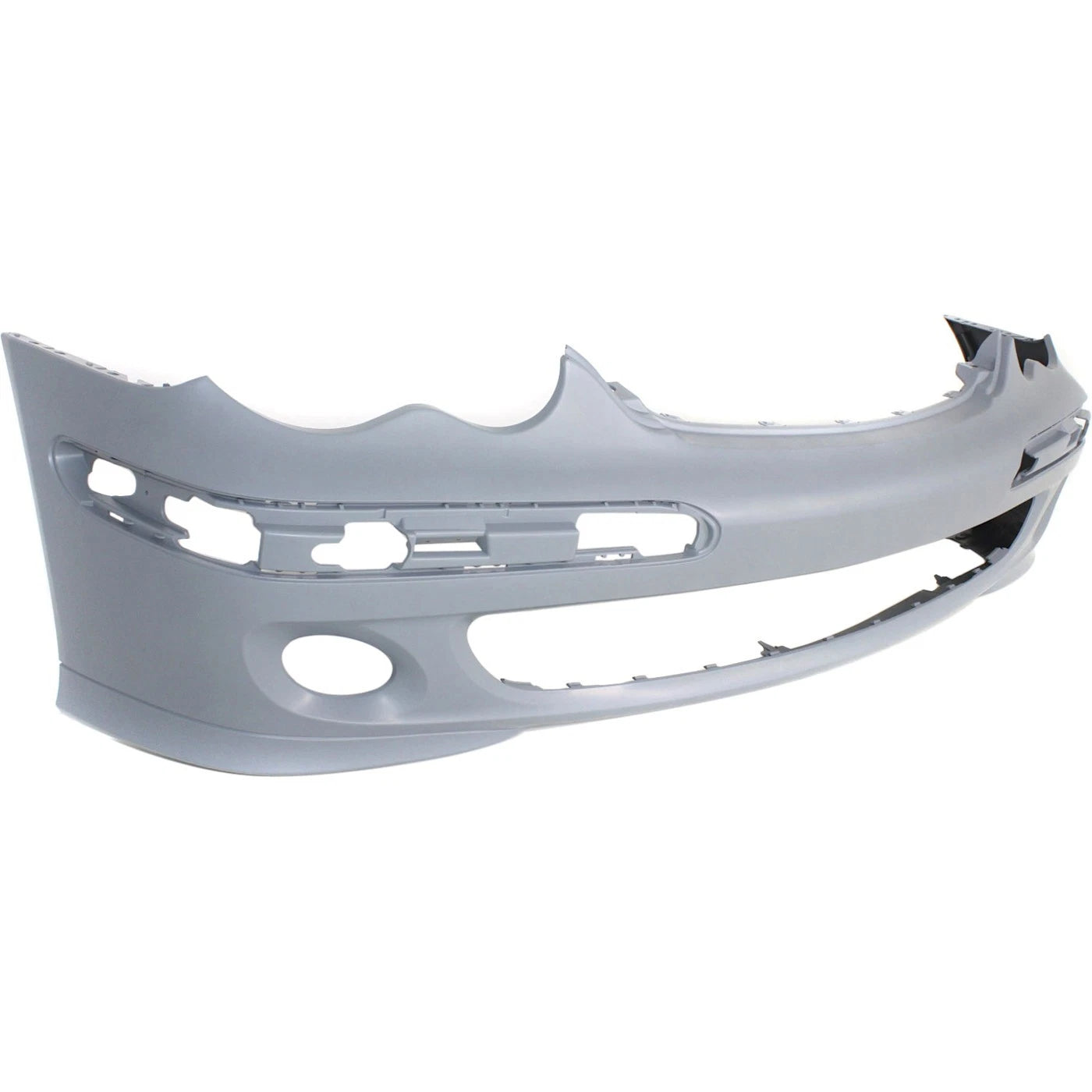 Primed Front Bumper Cover 2038853025 MB1000210 Replacement For Mercedes Benz C230 2005 2006 2007 with Fog Lamp Holes C280 2006 2007 Primed