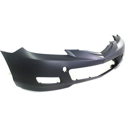 Primed Front Bumper Cover BAP850031DBB MA1000213 Replacement For Mazda 3 2007 2008 2009 Hatchback with Fog Lamp Holes Primed