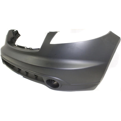 Primed Front Bumper Cover F2M22CG040 IN1000127 Replacement For Infiniti FX35 FX45 2003 2004 2005 with Fog Lamp Holes Primed