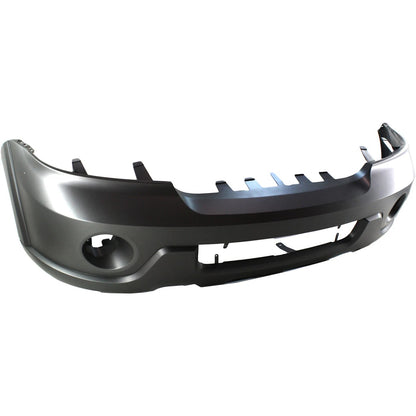 Primed Front Bumper Cover 2L7Z17D957EAA FO1000525 Replacement For Lincoln Navigator 2003 2004 with Fog Lamp Holes Primed