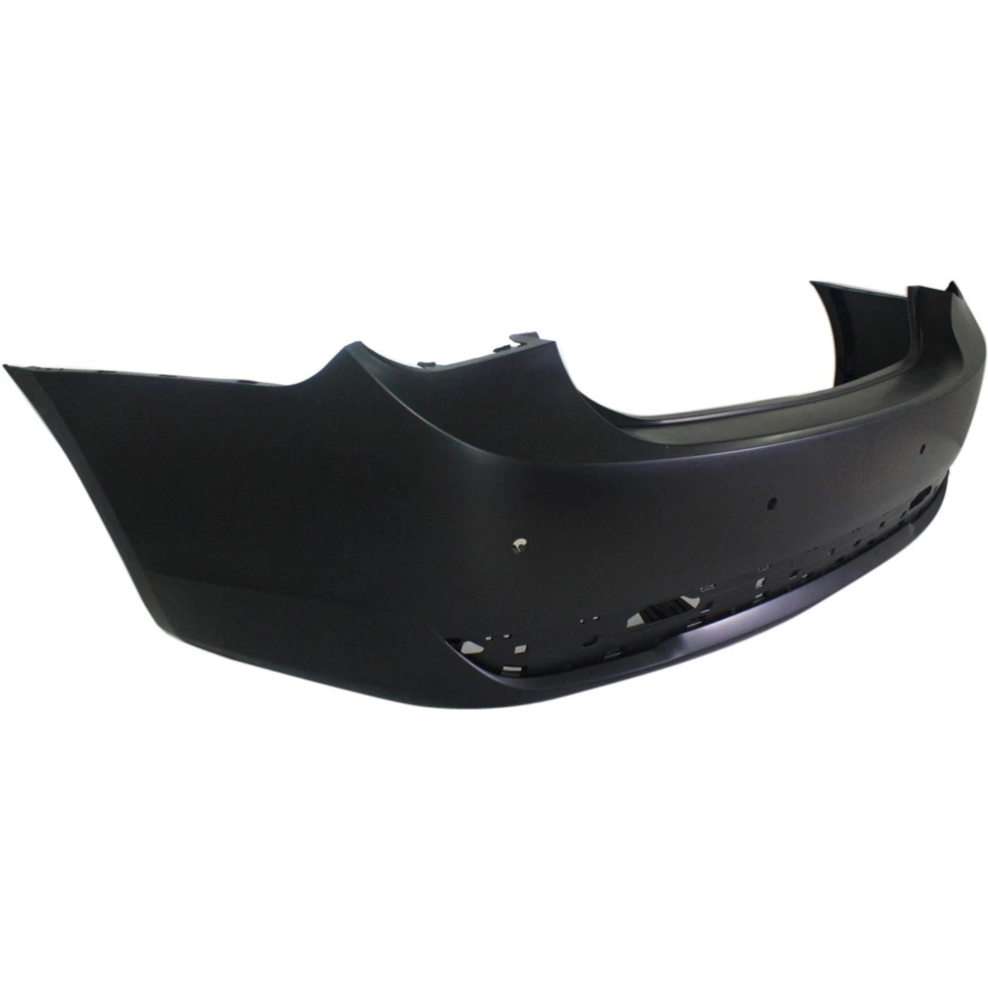 Primed Bumper Cover 95217523 GM1100873 Replacement For Chevrolet Cruze 2011 2012 2013 2014 2015 2016 with Parking Aid Sensor Holes Rear Primed