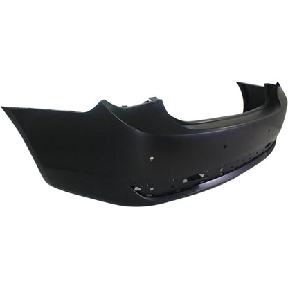 Primed Bumper Cover 95217523 GM1100873 Replacement For Chevrolet Cruze 2011 2012 2013 2014 2015 2016 with Parking Aid Sensor Holes Rear Primed