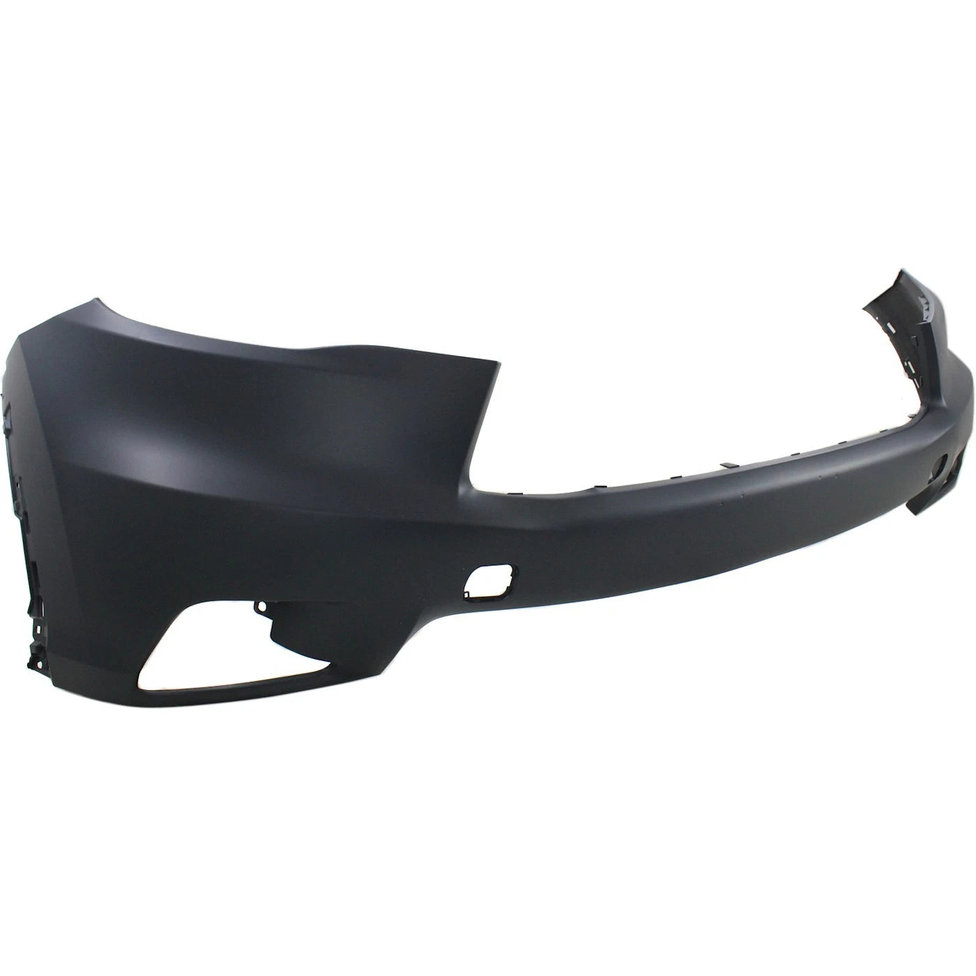 Primed Front Upper Bumper Cover 521190E925 TO1014102 Replacement For Toyota Highlander 2014 2015 2016 with Fog Lamp Holes Primed