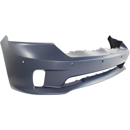 Primed Bumper Cover 68239435AA CH1000A12 Replacement For Ram 1500 2014 2015 2016 2017 2018 2019 2020 2021 Front Plastic Primed with Fog Light Holes