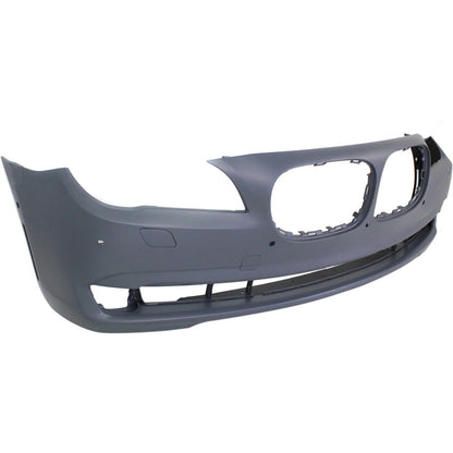 Primed Front Bumper Cover 51117251634 BM1000230 Replacement For BMW 740Li 2011-2012 Replacement For BMW 750Li 2009-2012 With Sensor Holes Primed