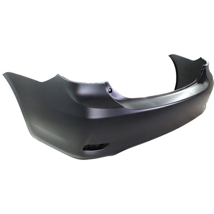 Primed Rear Bumper Cover 5215902977 TO1100287 Replacement For Toyota Corolla 2011 2012 2013 Base CE LE North America Built Primed