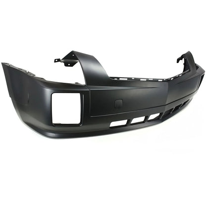 Primed Front Bumper Cover 19121106 GM1000696 Replacement For Cadillac SRX 2004 2005 2006 2007 2008 2009 Base with Fog Lamp Holes Primed