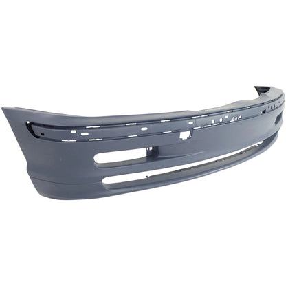 Primed Front Bumper Cover 51118195284 BM1000126 Replacement For BMW 323i 1999 2000 with Fog Lamp Holes 325i 2001 Primed