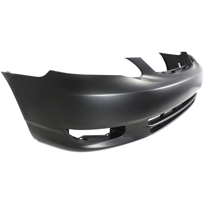 Primed Front Bumper Cover 5211902915 TO1000240 Replacement For Toyota Corolla 2003 2004 With Fog Lamp Holes Primed
