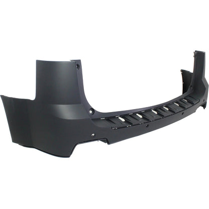 Primed Bumper Cover 23196406 GM1100863 Replacement For GMC Terrain 2010 2011 2012 2013 2014 2015 With Park Sensor Holes Rear Primed