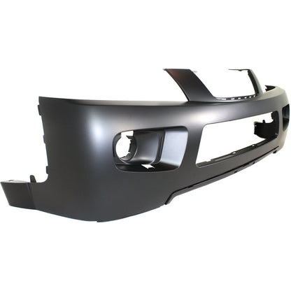 Primed Front Upper Bumper Cover 15793219 GM1014100 Replacement For Saturn Vue 2006 2007 with Fog Lamp Holes Primed