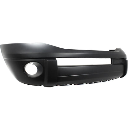 Primed Front Bumper Cover 68001349AA CH1000873 Replacement For Dodge Ram 1500 2006 2007 2008 2009 Primed with Fog Lamp Holes