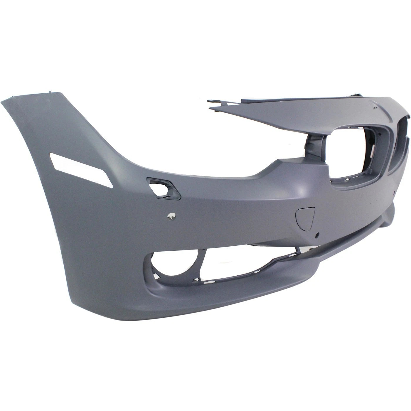Primed Front Bumper Cover 51117293018 BM1000259 Replacement For BMW 328i 2012 2013 2014 2015 Standard Type with HLW/PDC Holes Primed