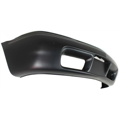 Primed Front Bumper Cover 12377117 GM1000556 Replacement For GMC Sonoma 1998 1999 2000 2001 with Fog Lamp Holes Primed
