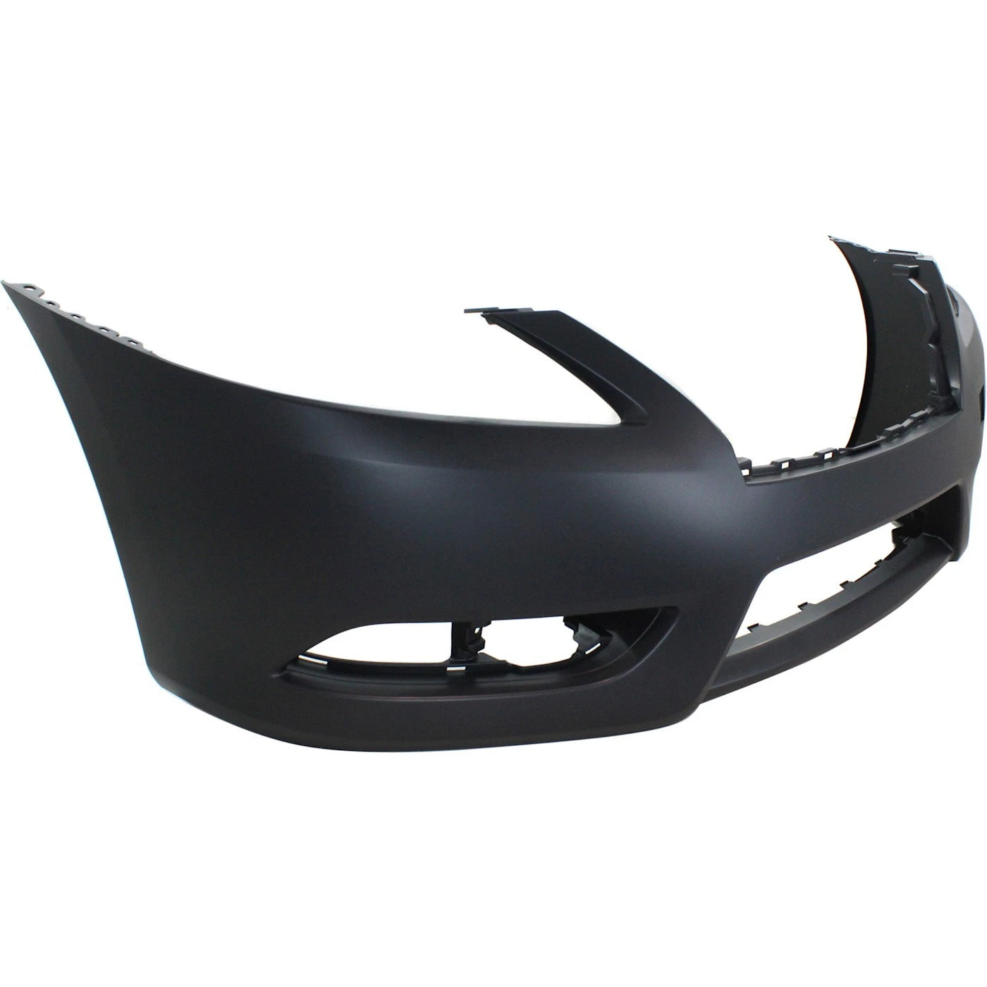 Primed Front Bumper Cover 620223SH0J NI1000289 Replacement For Nissan Sentra 2013 2014 2015 with Fog Lamp Holes Primed