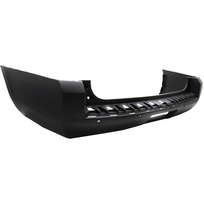 Primed Rear Bumper Cover Fascia 23324499 GM1100943 Replacement For Chevy Suburban 2015 2016 with Parking Aid Sensor Holes Primed