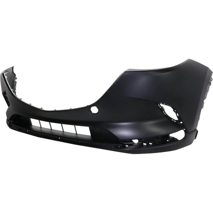 Primed Front Bumper Cover Fascia TK4850031JBB MA1000244 Replacement For Mazda CX-9 2016 2017 2018 2019 2020 2021 2022 2023 Primed with Fog Lamp Holes
