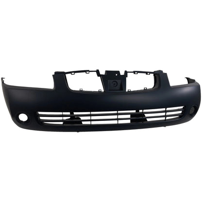 Primed Front Bumper Cover F20226Z525 NI1000216 Replacement For Nissan Sentra 2004 2005 2006 with Fog Light Holes Primed