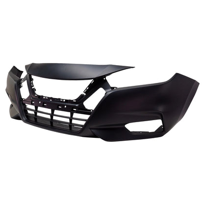 Primed Bump Cover 620225EE0J NI1000333 Replacement For Nissan Versa 2020 2021 2022 Front Primed
