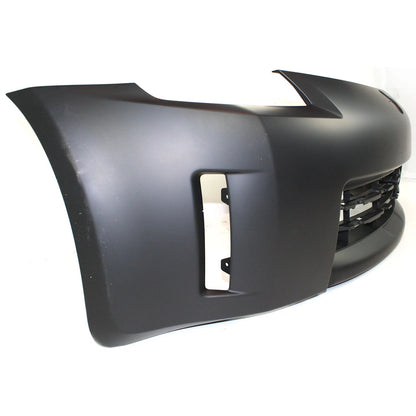 Primed Front Bumper Cover FBM22CF40H NI1000234 Replacement For Nissan 350Z 2006 2007 2008 2009 with Fog Lamp Holes Primed