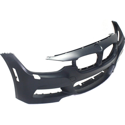 Primed Front Bumper Cover 51118067957 BM1000290 Replacement For BMW 328i 2013-2016 Replacement For BMW 320i 2013-2018 Primed with Fog Lamp Holes