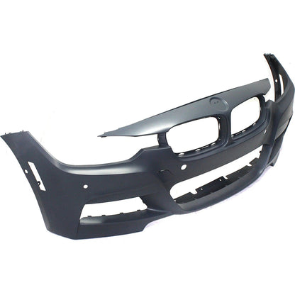 Primed Front Bumper Cover Primed 51118067953 BM1000292 Replacement For BMW 320i F30 2013 2014 2015 2016 2017 2018 with M Sport Package